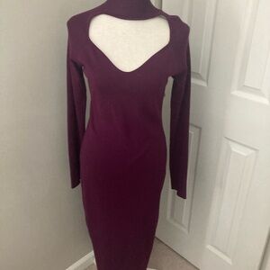 Elegant Purple Women's Dress